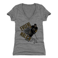 Pittsburgh Penguins Evgeni Malkin Women's V-Neck T-Shirt Women's V-Neck T-Shirt 500 LEVEL Tri Gray S Women's V-Neck T-Shirt