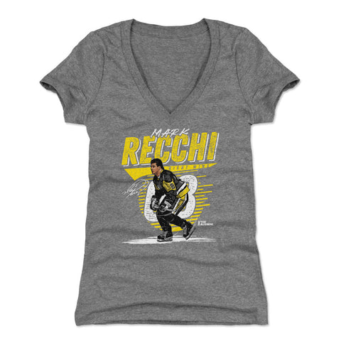 Mark Recchi Pittsburgh Comet  Women's V-Neck T-Shirt Women's V-Neck T-Shirt 500 LEVEL   