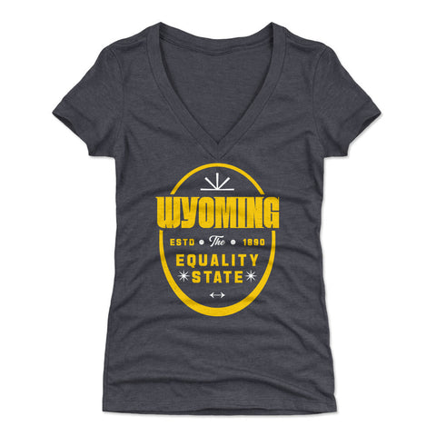 Wyoming The Equality State Badge WHT