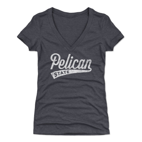 Louisiana Pelican State Script WHT