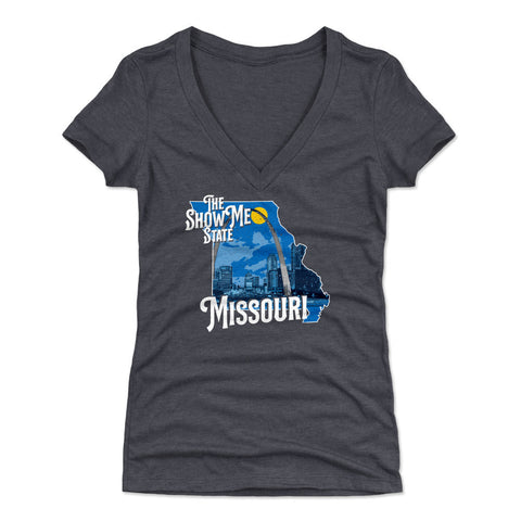 Missouri The Show Me State Silhouette WHT