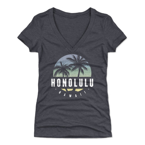 Honolulu Hawaii Palm Trees WHT