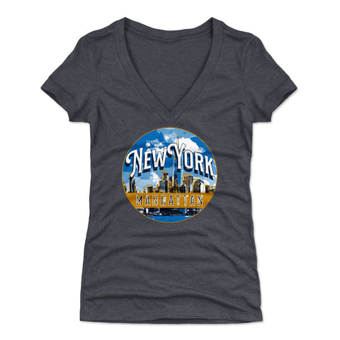 Manhattan New York Pin WHT