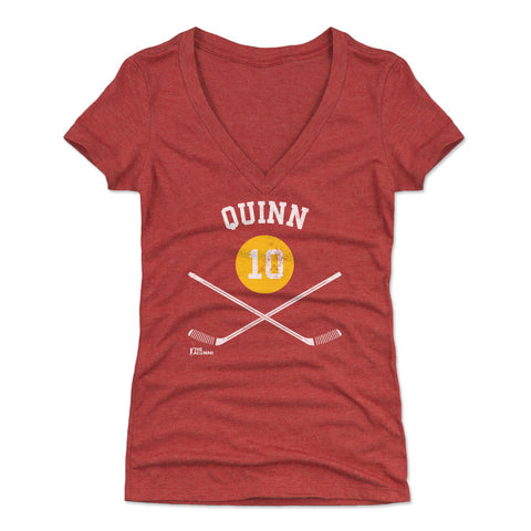 Dan Quinn Calgary 10 Sticks  Women's V-Neck T-Shirt Women's V-Neck T-Shirt 500 LEVEL   