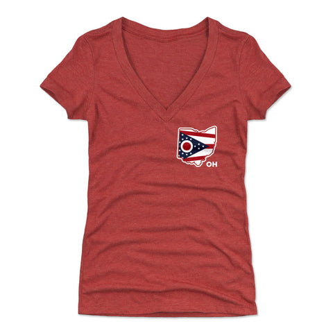 Ohio State Flag Silhouette WHT