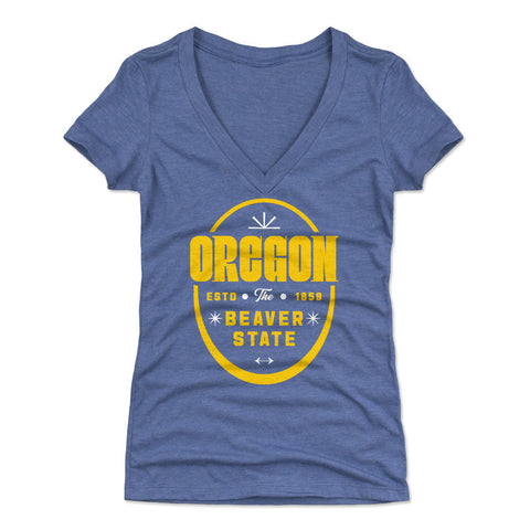 Oregon The Beaver State Badge WHT