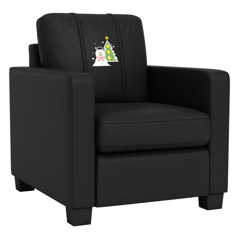 Dyno Stationary Club Chair with Snowman and Tree Logo Panel