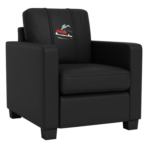 Dyno Stationary Club Chair with Snowboard Mute Logo Panel