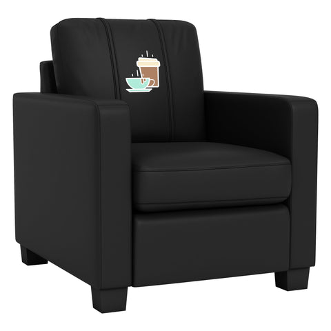 Dyno Stationary Club Chair with Coffee Logo Panel
