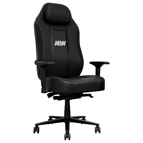 Synergy Pro Gaming Chair with All Elite Wrestling Primary White Logo