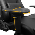 Xpression Pro Gaming Chair with Pittsburgh Steelers Classic Logo NFL Furniture Zipchair   