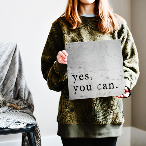 'Yes, You Can' Wall Decor
