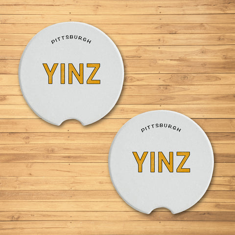 Pittsburgh Yinz Car Coaster - 2 Pack Coasters The Doodle Line   