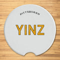 Pittsburgh Yinzer ( YINZ ) Ceramic Car Coaster - 1 Pack - Single Coaster Car Coaster The Doodle Line   