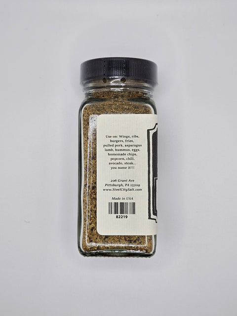 Black Hawaiian Salt Yinzer Dust® - Artisan Salt Blend For Grilled Food Seasoning