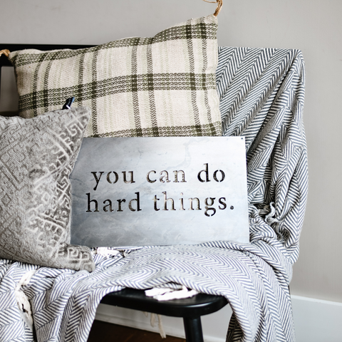 'You Can Do Hard Things' Wall Decor