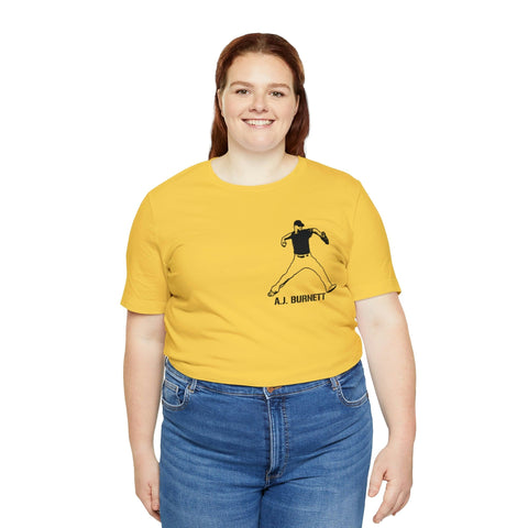 A.J. Burnett Legend T-Shirt - Graphic On Back Short Sleeve Tee T-Shirt Printify   