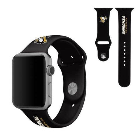 Prime Brands Group - NHL Pittsburgh Penguins Apple Watchband, 38mm Apple Watch Band Prime Brands Group   