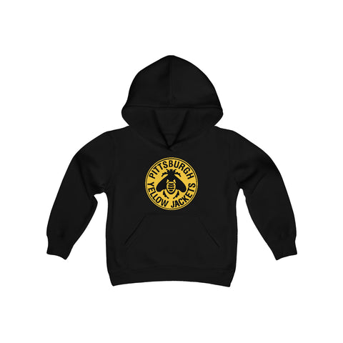 Pittsburgh Yellow Jackets Hoodie (Youth)  Vintage Ice Hockey   