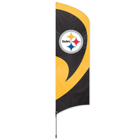 Pittsburgh Steelers Tall Team Feather Flag Kit with Flagpole Flag Party Animal, Inc.   