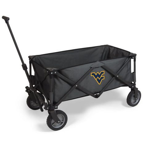 West Virginia Mountaineers - Adventure Wagon Portable Utility Wagon  Picnic Time Family of Brands Gray  