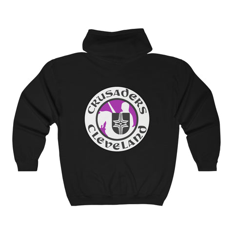 Cleveland Crusaders Hoodie (Zip)  Vintage Ice Hockey Black S 