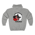 Columbus Owls™ Hoodie (Zip)  Vintage Ice Hockey Sport Grey S 