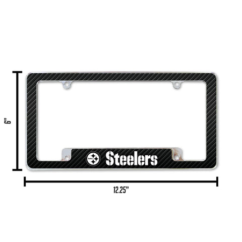 NFL Football Pittsburgh Steelers Black All Over Chrome Frame