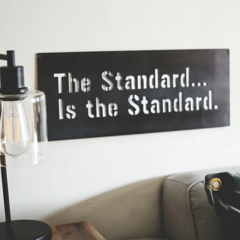 'The Standard is the Standard' Pittsburgh, Steel Wall Decor Steel Wall Art Keystone Steel Co.   