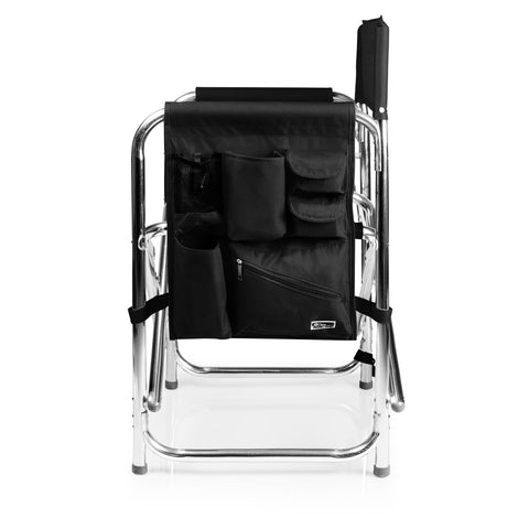 Portable Folding Chair Pittsburgh Panthers - Lightweight Travel Chair With Fold-Out Side Table