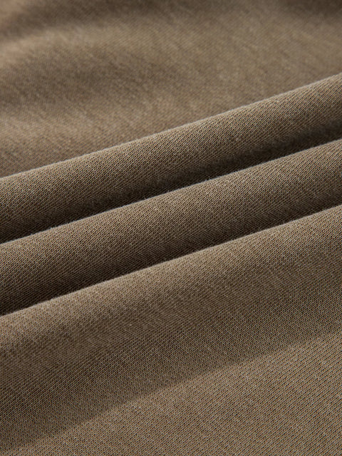 Half Zip Kangaroo Pocket Mineral Wash Baggy Hoodie