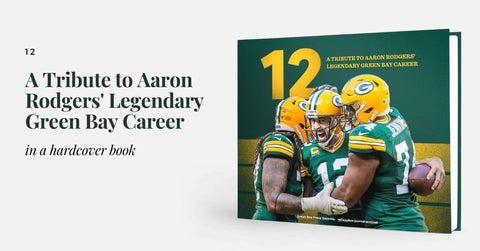 Aaron Rodgers Tribute Book – Limited Edition Sports Book with Exclusive Athlete Interviews Book - YinzerShop