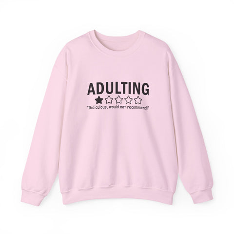 Adulting (Pittsburgh Sarcasm Series) - Gildan Heavy Blend™ Crewneck Sweatshirt Sweatshirt - YinzerShop