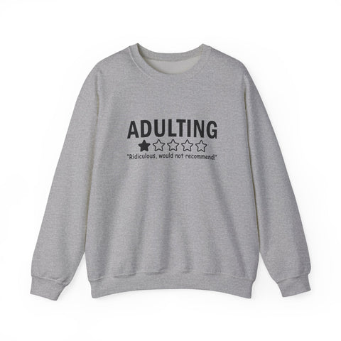 Adulting (Pittsburgh Sarcasm Series) - Gildan Heavy Blend™ Crewneck Sweatshirt Sweatshirt - YinzerShop