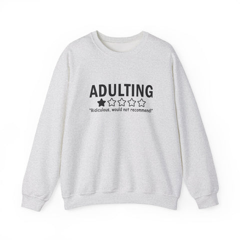 Adulting (Pittsburgh Sarcasm Series) - Gildan Heavy Blend™ Crewneck Sweatshirt Sweatshirt - YinzerShop