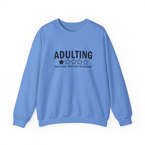 Adulting (Pittsburgh Sarcasm Series) - Gildan Heavy Blend™ Crewneck Sweatshirt Sweatshirt - YinzerShop