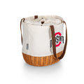 Ohio State Buckeyes - Coronado Canvas and Willow Basket Tote Tote Picnic Time Family of Brands   