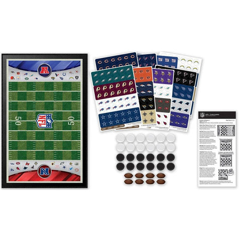 NFL Checkers Game - Licensed NFL Board With Football Helmet Pieces | Family Game Night