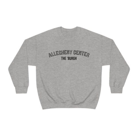 Allegheny Center - The Burgh Neighborhood Series Sweatshirt Sweatshirt Printify S Sport Grey 