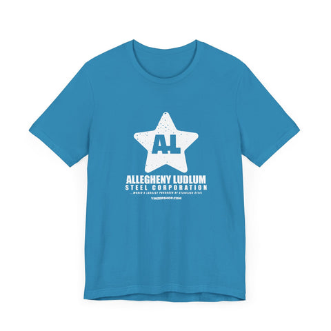 Allegheny Ludlum - Retro Pittsburgh Steel Mill Series - Short Sleeve Shirt T-Shirt - YinzerShop