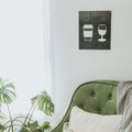AM PM Wall Decor – Modern Decorative Metal Sign for Living Room Wall Decor - YinzerShop