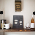 AM PM Wall Decor – Modern Decorative Metal Sign for Living Room Wall Decor - YinzerShop
