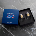 America250 2-Piece Wine Glass Commemorative Gift Set (Bronze) - YinzerShop