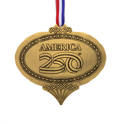 America250 Heritage Oval Commemorative Ornament (Bronze) - YinzerShop