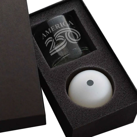 America250 Rocks Glass with Ice Mold Commemorative Gift Set - YinzerShop