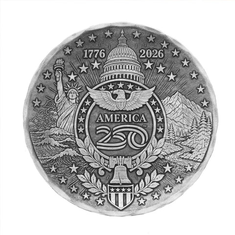 America250 Sea to Shining Sea Commemorative Coaster (Aluminum) - YinzerShop