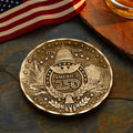 America250 Sea to Shining Sea Commemorative Coaster (Bronze) - YinzerShop