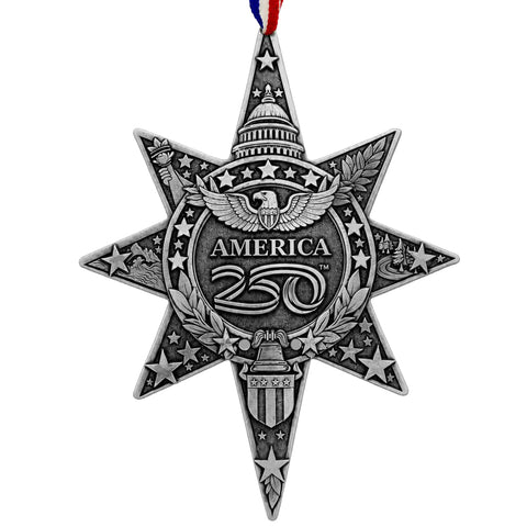 America250 Sea to Shining Sea Commemorative Star Ornament (Aluminum) - YinzerShop
