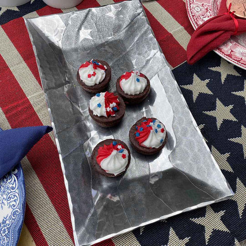 American Flag Server | Small Horizon Serving Tray by Wendell August Forge Tray - YinzerShop