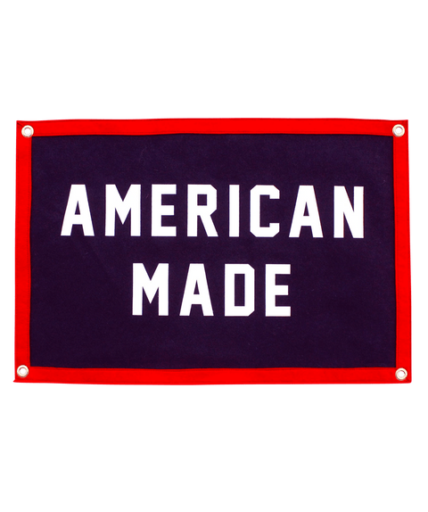 American Made Camp Flag - Patriotic Outdoor Flag Decoration 16x24 Banner Camp Flag - YinzerShop